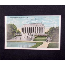 WALTER JOHNSON AUTOGRAPHED POSTCARD W/ COA