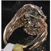 Image 4 : 14K GOLD LADIES EMERALD AND DIAMOND RING - SIZE 7.25