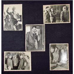 LOT OF 5 GERMAN NAZI DICTATOR ADOLF HITLER PHOTOS