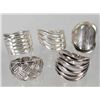 Image 1 : LOT OF 5 STERLING SILVER RINGS - 1.47 OZ