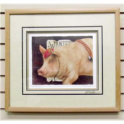 LOT - WILL BULLAS AUTOGRAPHED BOOK AND SIGNED AND NUMBERED PRINT