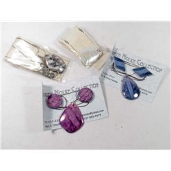 LOT OF 4 HAND PAINTED PORCELAIN ESTATE JEWELRY SETS - KAREN NOLKE