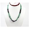 Image 1 : Natural 176.38 ctw Emerald & Ruby Bead Necklace