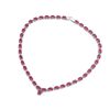 Image 2 : Natural Ruby63.55ctw Oval Necklace .925 Sterling Silver