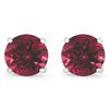 Image 1 : Genuine 4.50 ctw RubyStud Earring 14kt Yellow or White Gold 1.1g