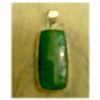 Image 1 : Emerald Gemstone in Silver Pendant