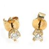 Image 1 : Genuine 0.495 ctw Diamond Stud Earring 18kt Gold- Yellow