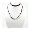 Image 1 : Natural 85.48 ctw Emerald, Ruby & Sapphire Bead Necklace