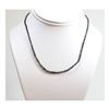 Image 1 : Natural 16.0 ctw Un-cut Diamond Black Bead Necklace