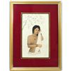 Indian Village Nude Oil Painting Made in Early 80's shapely figure, easy smile and trademark hairsty