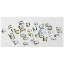 Natural 17.12ctw Green Aquamarine Mix Size,Shape Oval (36) Stone