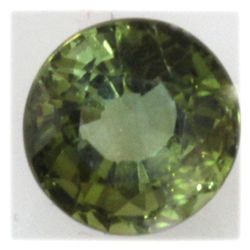 Natural 1.58ctw Green Tourmaline 7mm Round Stone