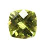 Image 1 : Natural 5.90ctw Peridot Checker Cussion 7X7 5.90ctw (4)