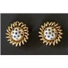 Image 1 : FINE PAIR OF BOUCHERON SAPPHIRE "SUN" EAR CLIPS