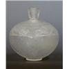 Image 1 : RENE LALIQUE MOLDED AND FROSTED GLASS "LI+VRES" VASE