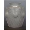 Image 1 : RENE LALIQUE MOLDED AND FROSTED GLASS "DOREMY" VASE