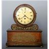 Image 1 : GOOD REGENCY BRASS INLAID ROSEWOOD MANTEL CLOCK