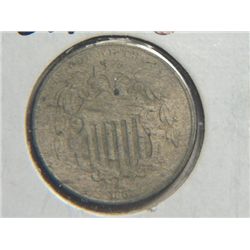 1867 SHIELD NICKEL