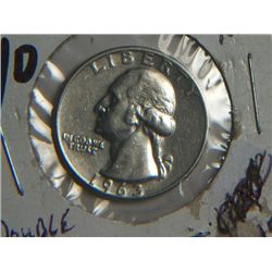 1963 D/D WASHINGTON QUARTER