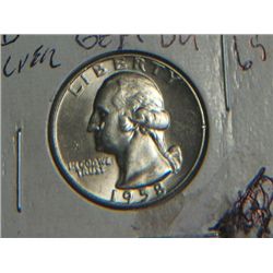 1958 D WASHINGTON QUARTER