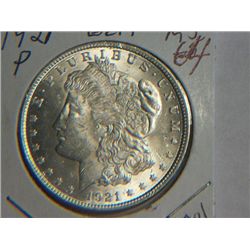 1921 P MORGAN DOLLAR