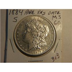 1884-S MORGAN DOLLAR