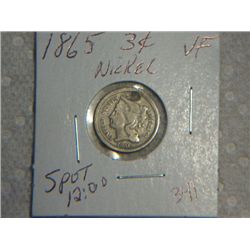 1865 3 CENT NICKLE