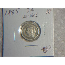 1865 3 CENT NICKLE