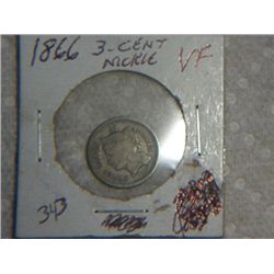 1866 3 CENT NICKLE