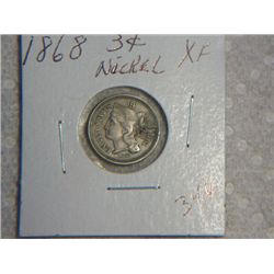 1868 3 CENT NICKLE