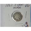 Image 1 : 1867 3 CENT NICKLE