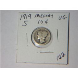 1919-S MERCURY DIME