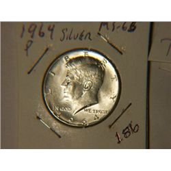 1964 SILVER KENNEDY 1/2 DOLLAR