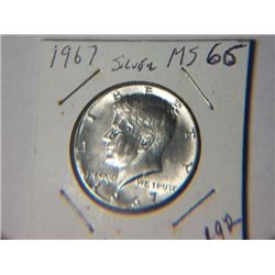 1967 SILVER KENNEDY 1/2 DOLLAR