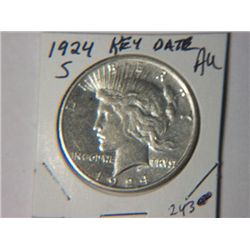 1924-S PEACE DOLLAR