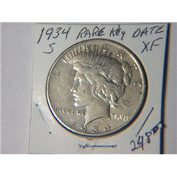 1934-S PEACE DOLLAR