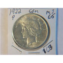 1922-P PEACE DOLLAR