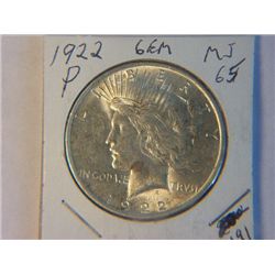 1922-P PEACE DOLLAR