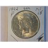 Image 1 : 1922-P PEACE DOLLAR
