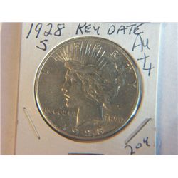 1928-S PEACE DOLLAR