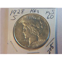 1928-S PEACE DOLLAR