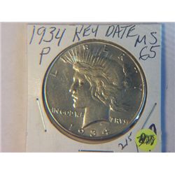 1934-P PEACE DOLLAR