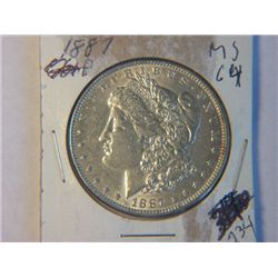 1887-P MORGAN DOLLAR