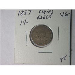 1857 FLYING EAGLE 1 CENT