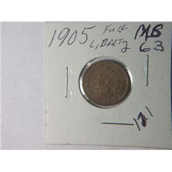 1905 INDIAN HEAD CENT