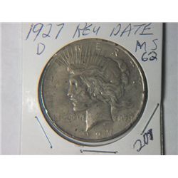 1927 D PEACE DOLLAR