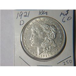 1921 D MORGAN DOLLAR