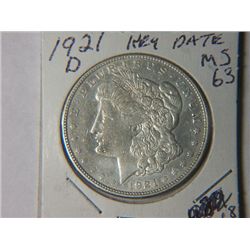 1921 D MORGAN DOLLAR