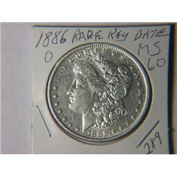 1886 O MORGAN DOLLAR