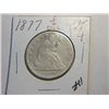 Image 1 : 1877 SEATED LIBERTY 1/2 DOLLAR